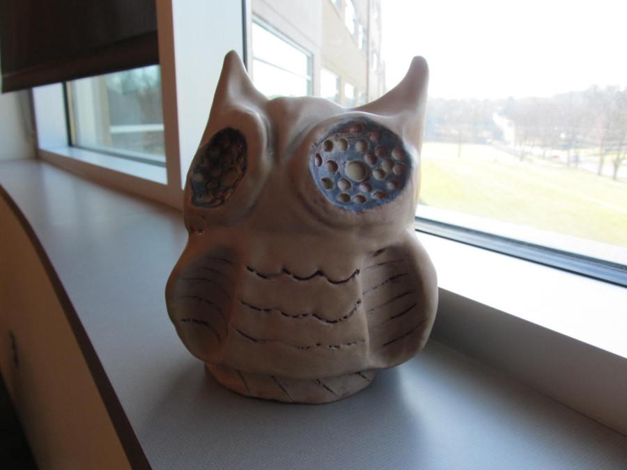Student Art of the Week: Asher Byrnes Ceramic Owl Piggy Bank