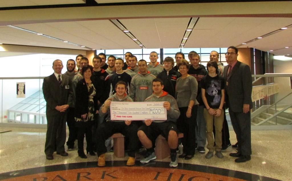 Students donate $1,200 to St. Clair Hospital Cancer Center