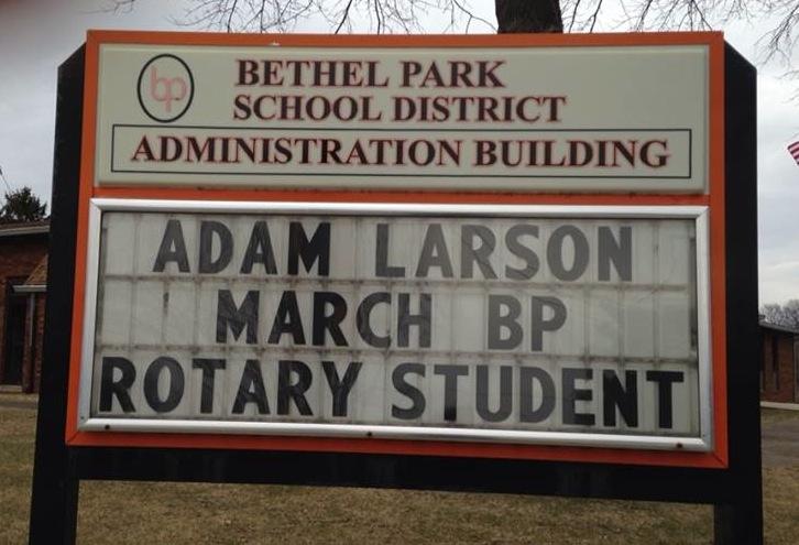 Rotary Student of the Month: Adam Larson