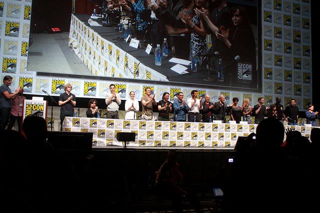 Cast of X-Men: Days of Future Past applaud the movie at the San Diego Comic Con.