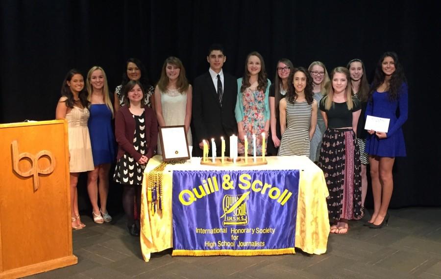 14 student journalists inducted into Quill and Scroll in first ceremony at BPHS in 20 years