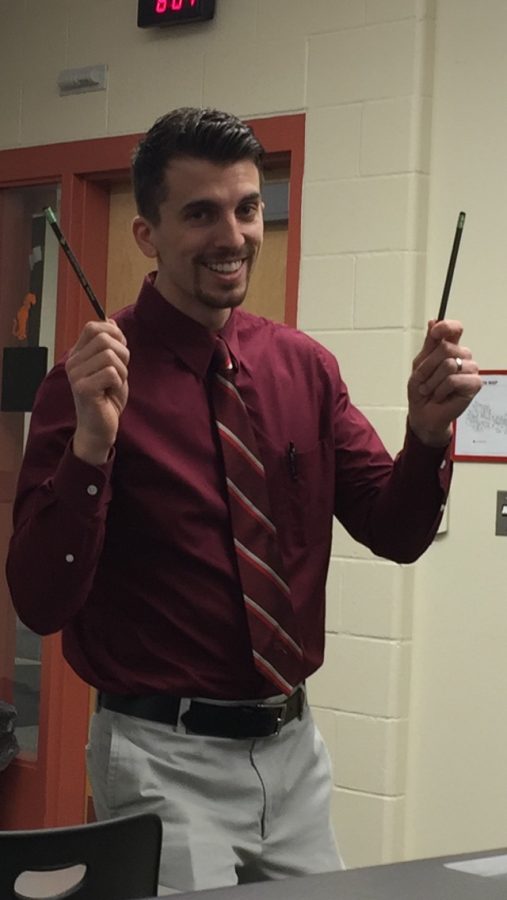 Allemang is all smiles as he holds his two Triconderoga™ pencils.