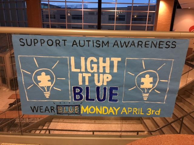 Support autism awareness, wear blue!