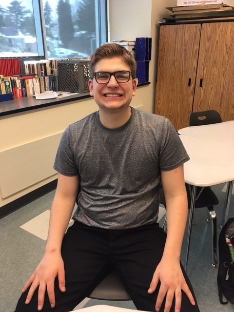 Devin DiPasquale, new student at BPHS, is all smiles.