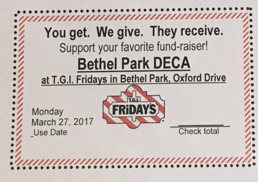 Eat at Fridays, support DECA