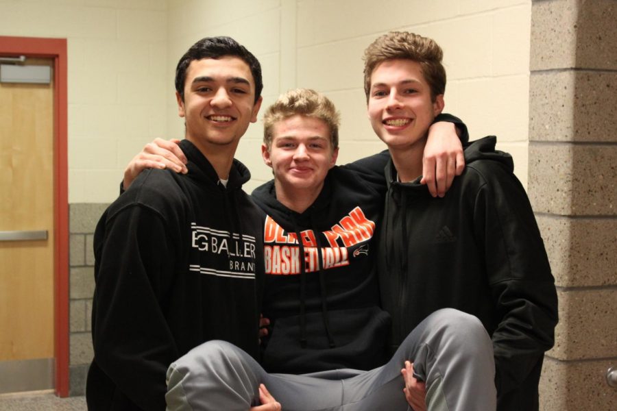 Nick Bomar, Dave Scott, and Jake Nuttridge won the Best Friends award. (Be sure to check out the Goofy Awards section of the yearbook to see photos of all the awardees).