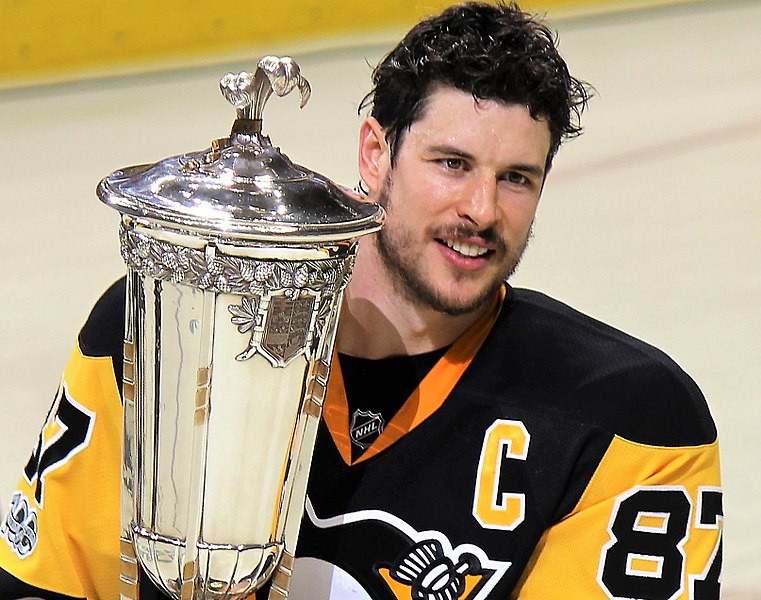 Pittsburgh+Penguins+captain+Sidney+Crosby+accepts+the+Prince+of+Wales+Trophy+following+the+Pens+double+overtime+win+over+the+Ottawa+Senators+in+game+7+of+the+Eastern+Conference+Final%2C+May+25%2C+2017%2C+at+PPG+Paints+Arena+in+Pittsburgh%2C+PA.%0A%09