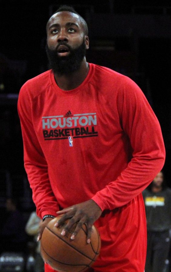 Harden with the Rockets in December 2012
