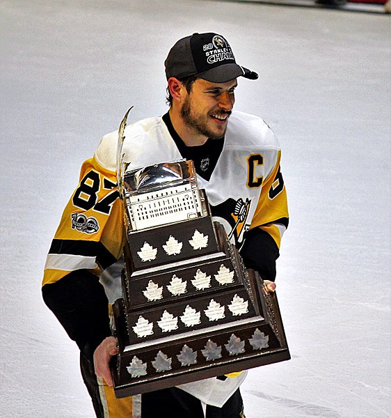 Pittsburgh Penguins captain Sidney Crosby won his second straight Conn Smythe Trophy following the Penguins victory over the Predators, June 11, 2017, at Bridgestone Arena in Nashville, TN.
