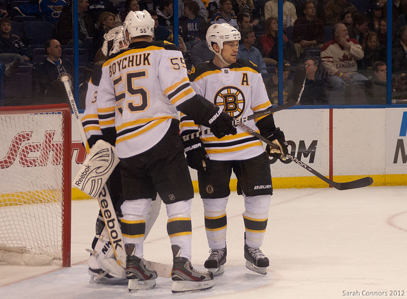 Boston Bruins vs. St. Louis Blues in National Hockey League action