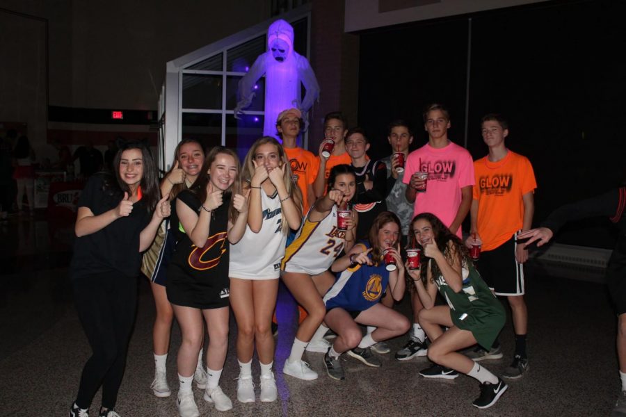 Students pose for a group pic at last years Ghoul Fest dance.