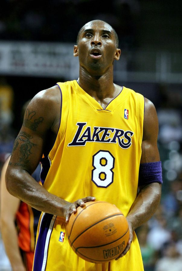 Kobe Bryant, Lakers shooting guard, stands ready to shoot a free throw during Tuesday nights pre-season game against the Golden State Warriors. Bryant was essential in bringing together a large point gap late in the second quarter, after the Warriors took the early lead.