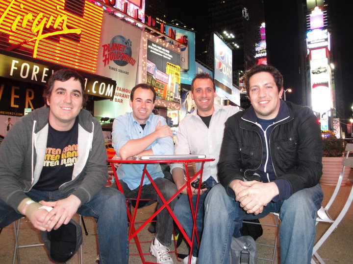 The Impractical Jokers From left to right: Brian Quinn, James Murray, Joe Gatto, and Sal Vulcano.