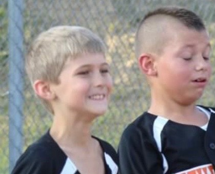 Evan Bromley and Brandon Cole in their much younger years.