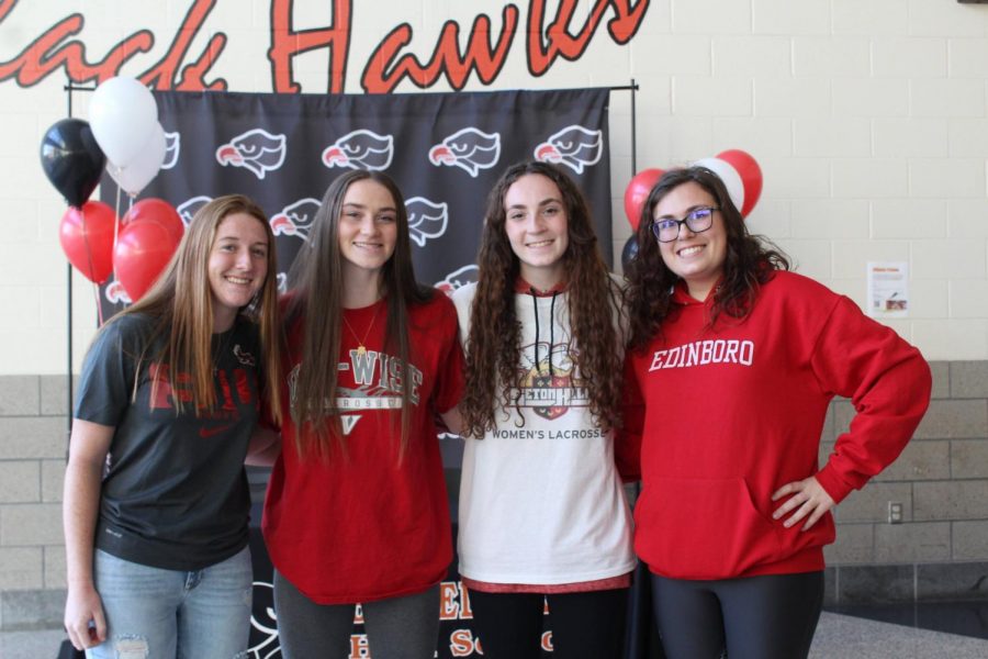 Riley Miller, Caitlyn Schultz, Victoria Krapp, and Sydney Kosko all signed NLIs to continue lacrosse at the collegiate level.