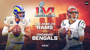 The Los Angeles Rams will face the Cincinnati Bengals in their home stadium on Sunday, Feb. 13.