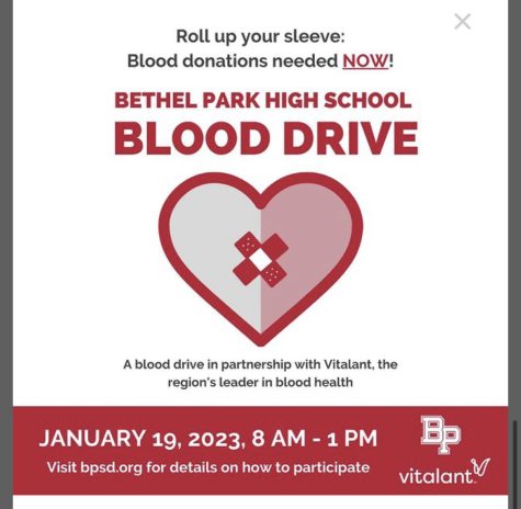 NHS is hosting a blood drive at BPHS on Jan. 19.