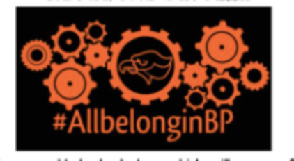 The #AllbelonginBP campaign logo. 