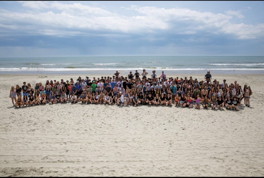 BPHS+Music+Department+students+are+all+smiles+on+Myrtle+Beach.