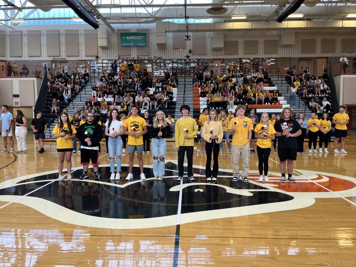 Lidia Lorenzi, Tommy Smith, Essa George, Adam Thompson, Alea Taylor, Bryce Clancy, Kaitlyn Becker, Zane Antonich, Kylie Ackerman, and Dylan Lawton proudly represent BPHS as this years homecoming court.

Photo credit: Mr. Allemang
