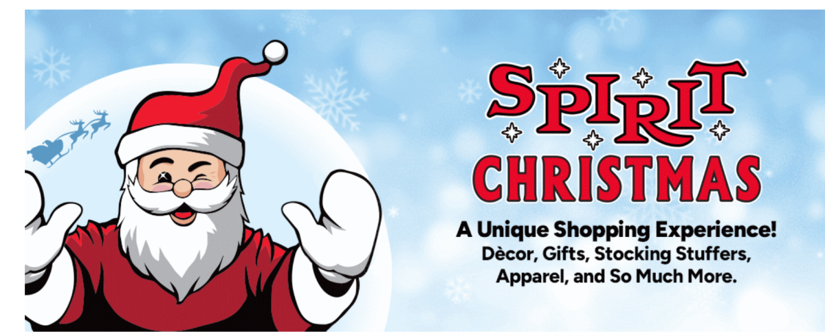 Spirit Halloween is getting in the Christmas spirit this season with its new, seasonal brand.

Screenshot from website: https://www.spirithalloween.com/content.jsp?pageName=spiritchristmas