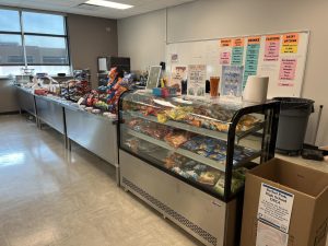 The Bean & Berry, in what was formerly the staff dining room in the cafeteria, offers students and staff a variety of snacks, drinks, and school supplies.

Photo courtesy of Mr. Allemang