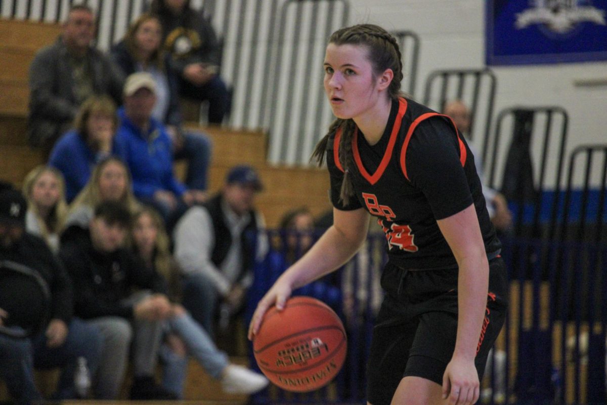 Sadie Orie dribbles the ball during a game on Friday, Jan. 17.