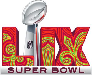 Super Bowl LIX is scheduled to be played on February 9, 2025, at the Caesars Superdome in New Orleans, Louisiana.

By https://twitter.com/NFLUK/status/1757464733396218255, Fair use, https://en.wikipedia.org/w/index.php?curid=76096354