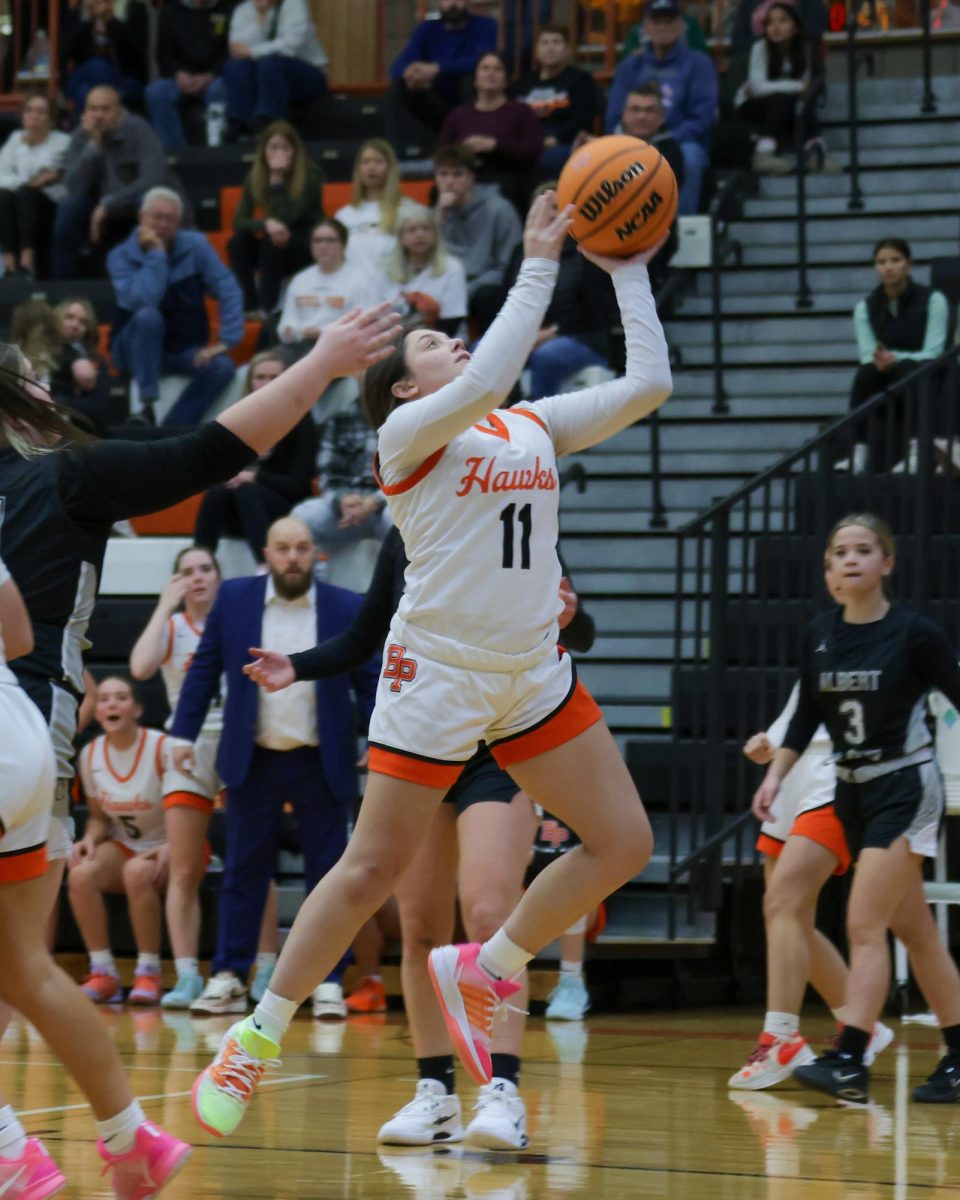 Bella Coleman charges toward the basket in the girls basketball game vs. Albert Gallatin on Dec. 16.

Photo credit:  M&M Photography